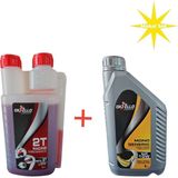 Oksello 1L Mono 30 Zincir Yağı ve 1L Racing Moto 2T Yağ Seti Motorlu Testereler İçin Uyumlu