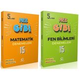Oksijen 5. Sınıf Matematik + Fen Bilimleri Lgs Gibi Branş Denemeleri Seti 2 Kitap
