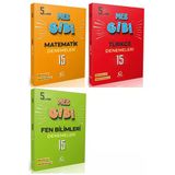 Oksijen 5. Sınıf Matematik + Türkçe + Fen Lgs Gibi Branş Denemeleri Seti 3 Kitap