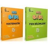 Oksijen 6. Sınıf Matematik + Fen Bilimleri Lgs Gibi Branş Denemeleri Seti 2 Kitap