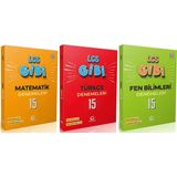 Oksijen 8. Sınıf Matematik + Türkçe + Fen Lgs Gibi Branş Denemeleri Seti 3 Kitap