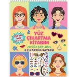 Oksijen Oyuncak 20 Sayfa Figür ve 6 Sayfa Sticker ile Makyaj & Yüz Tasarım Kitabı