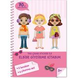 Oksijen Oyuncak Bitmeyen Tükenmeyen Tak Çıkar Elbise Giydirme Temalı Sticker Boyama Kitabı Eğlenerek Öğren Boya ve Keşfet