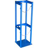 Oksijen Tankı Rafı,, Ayarlanabilir Zincirli Ağır Hizmet Oksijen Tankı Tutacağı - Ev, Tıbbi ve Endüstriyel Kullanım için Güvenli Gaz Silindir Depolama ve Taşıma, Mavi, 31x30x100cm, Dayanıklı ve Kararlı