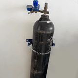 Oksijen Tankı Rafı,, Duvara Monte Oksijen Tankı Tutacağı - Azot ve Argon Silindirleri için Güvenlik Zinciri ile Güvenli Tıbbi Gaz Depolama Rafı - Ev ve Profesyonel Kullanım için Mükemmel
