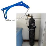 Oksijen Tankı Rafı,,Kapalı Oksijen Tankı Tutucu, 40L Azot Silindir Duvar Braketi, Taşınabilir Argon CO2 Gaz Depolama Rafı, Evde Kullanım için Sağlam Metal Stand, 35cm (13.75")