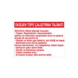 Oksijen Tüpü Çalıştırma Talimatı... Uyarı Tabelası - 70x100 Alüminyum Kompozit Panel - TÜ22