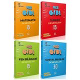 Oksijen Yayınları Oksijen 5. Sınıf Matematik + Türkçe + Fen + Sosyal Lgs Gibi Branş Denemeleri Seti 4 Kitap