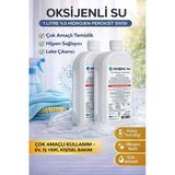 Oksijenli Su 1 Litre 2 Adet Set %3 Hidrojen Peroksit Solüsyonu Çok Amaçlı Temizlik Hijyen Sıvısı