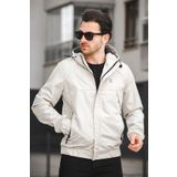 Oksit Bailey Suya Dayanaklı Slim Fit Erkek Kapüşonlu Mevsimlik Mont Yağmurluk
