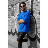 Oksit Benriy Erkek Oversize Basic Bisiklet Yaka Pamuklu T-Shirt Rahat Kesim Unisex Sevgili Kombini