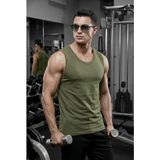 Oksit Biye Detaylı Bisiklet Yaka Erkek Atlet - Fitness ve Günlük Stil - Haki - M