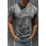 Oksit Blackout Audiovisual Tasarım Erkek Tişört - Stone Wash Efektli - Lacivert - XL