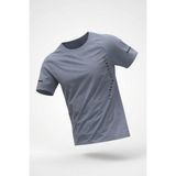 Oksit Classic Running Ice Silk Erkek Sporcu Tişört Nefes Alabilir Hızlı Kuruyan Koşu ve Fitness Tişörtü - İndigo - M