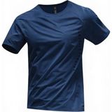 Oksit Classic Running Ice Silk Erkek Sporcu Tişört Nefes Alabilir Hızlı Kuruyan Koşu ve Fitness Tişörtü - Lacivert - M