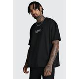 Oksit Crash Man African Siyah Oversize Erkek T-shirt