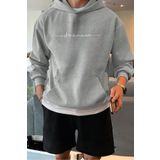 Oksit Dreamer Ön Yazı Baskılı Erkek Sweatshirt