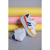 Oksit Ezra Air Kalın Taban Bantlı Unisex Bebek Çocuk Sneaker Sarı Renkli Orta Topuklu