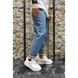 Oksit Hendrick Greco Slim Fit Dar Paça Erkek Boy Friend Jean Pantolon Günlük Stil - Mavi - 33