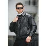 Oksit Jovanni Basic Oversize Erkek Deri Ceket