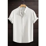 Oksit Laend Slim Fit Kısa Kol Hakim Yaka Erkek Gömlek