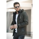 Oksit Majuro Outdoor Su Soğuk Rüzgar Geçirmez Içi Kürklü Dolgulu Softshell Erkek Dağcı Kampcı Kayakcı Montu - Haki - 2XL
