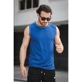 Oksit Mozi Mikro Polyester Slim Fit Performans Antrenman Sporcu Erkek Atlet - İndigo