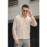 Oksit Piatris Kırınkıl Desen Gömlek Yaka Erkek Gömlek
