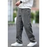 Oksit Reax Seul Erkek Baggy Bol Kesim Kot Pantolon - 30 - Füme