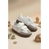Oksit Smb Bantlı Cırtlı Unisex Retro Stil Çocuk Spor Ayakkabı Konforlu Adımlar Şık Tasarım - Beyaz
