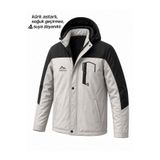 Oksit Tuc 1032 İçi Polar/Kürk Astarlı Su İtici Termal Softshell Erkek Mont - Soğuk Geçirmez Spor Kaban