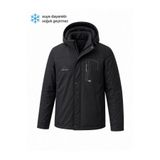 Oksit Tuc 2034 İçi Polar/Kürk Astarlı Su İtici Termal Softshell Erkek Mont - Soğuk Geçirmez Spor Kaban Büyük Beden Erkek Mont
