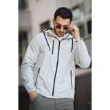Oksit Zora Slim Fit Su Itici Kapüşonlu Mevsimlik Mont - Gri