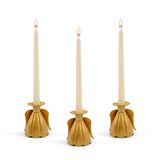OKSQW Altın Şamdan Tutucu Seti Melek Mumluk 3 adet/Set Metal Konik Mumlar Vintage Modern Dekoratif Orta Parça Masa Ev Dekorasyonu, Düğün, Yemek, Parti, Mantel Yeni Eve Taşınma Hediyesi