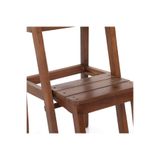 Oktay Merdiven Tabure 2 Basamaklı Ceviz Renk 58x35x25cm