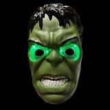 Oktay Sesal LED Işıklı Maske Işıklı Hulk Maskesi LED Light Hulk Mask Yeşil Adam Maskesi Işıklı Cadılar Bayramı Maskesi