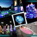 Oktay Sesal Rgb Havuz Işığı LED Işıklı Bardak Altlığı Rgb Submersible LED Light IP68 Remote Control Su Geçirmez - Renkli