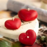 Oktay Sesal Vıp Dekor Düğün Mumları Heart Red Floating Water Candle 24 Adet Kırmızı Su Mumu Suda Yüzen Mum