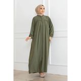 Oktayusta Collection Robalı Mevlana Kesim Günlük Ferace Haki - 2