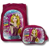 Okul Çantası - Beslenme Çantası Set - Kalemlik - 01P-Pembe