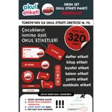 OKUL ETİKETİ BASKI OKUL ETİKETİ ARABALAR TEMALI MEGA PAKET İSME ÖZEL OKUL ETİKETİ / STICKER TOPLAM 320 ADET