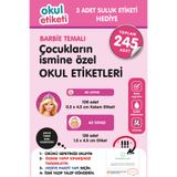 OKUL ETİKETİ BASKI OKUL ETİKETİ BARBİE TEMALI MİDİ PAKET İSME ÖZEL OKUL ETİKETİ / SULUK ETİKETİ HEDİYELİDİR STICKER TOPLAM 245 ADET
