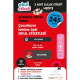 OKUL ETİKETİ BASKI OKUL ETİKETİ BOYBAND CRUSH TEMALI MİDİ PAKET İSME ÖZEL OKUL ETİKETİ / SULUK ETİKETİ HEDİYELİDİR STICKER TOPLAM 245 ADET