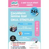 OKUL ETİKETİ BASKI OKUL ETİKETİ BUZLAR KRALİÇESİ TEMALI MİDİ PAKET İSME ÖZEL OKUL ETİKETİ / SULUK ETİKETİ HEDİYELİDİR STICKER TOPLAM 245 ADET