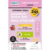OKUL ETİKETİ BASKI OKUL ETİKETİ CAPYBARA TEMALI MİDİ PAKET İSME ÖZEL OKUL ETİKETİ / SULUK ETİKETİ HEDİYELİDİR STICKER TOPLAM 245 ADET