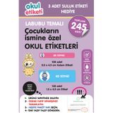 OKUL ETİKETİ BASKI OKUL ETİKETİ LABUBU TEMALI MİDİ PAKET İSME ÖZEL OKUL ETİKETİ / SULUK ETİKETİ HEDİYELİDİR STICKER TOPLAM 245 ADET