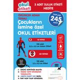 OKUL ETİKETİ BASKI OKUL ETİKETİ ÖRÜMCEK ADAM TEMALI MİDİ PAKET İSME ÖZEL OKUL ETİKETİ / SULUK ETİKETİ HEDİYELİDİR STICKER TOPLAM 245 ADET