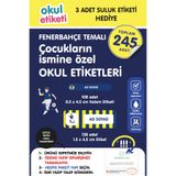 OKUL ETİKETİ BASKI OKUL ETİKETİ TARAFTAR KANARYA TEMALI MİDİ PAKET İSME ÖZEL OKUL ETİKETİ / SULUK ETİKETİ HEDİYELİDİR STICKER TOPLAM 245 ADET