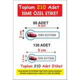 Okul Etiketi Kalem Defter Etiketi Özel Isim Yazılabilen Etiket Arabalı Etiket 210 Adet