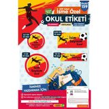 Okul Etiketi Kalem Defter Etiketi Özel Isim Yazılabilen Etiket Seti - Isimli Etiket OE159-T1482-OE159 - Çok Renkli - STİCKER - 5 CM